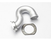 Header, exhaust (tubular aluminum, silver-anodized)/ spring, TRX5340X