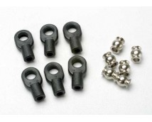 Rod ends, small, with hollow balls (6) (for Revo steering li, TRX5349