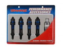 Shocks, GTR aluminum, blue-anodized bodies with TiN shafts (, TRX5460A