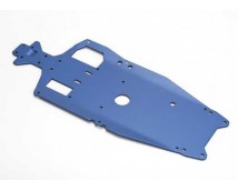 Chassis, 6061-T6 aluminum (3mm) (anodized blue)/ adhesive fo, TRX5522