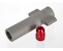 Antenna crimp nut, aluminum (red-anodized)/antenna nut tools, TRX5526R