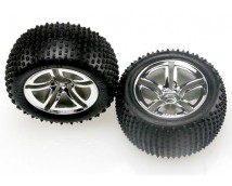 Tires & wheels, assembled, glued (2.8) (Jato Twin-Spoke whee, TRX5572R