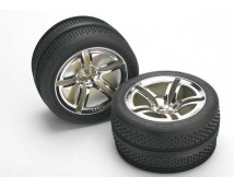 Tires & wheels, assembled, glued (Jato Twin-Spoke wheels, Vi, TRX5575