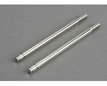 Shock shafts, steel, chrome finish (front) (2), TRX6096