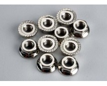 Nuts, 4mm flanged (10), TRX6135