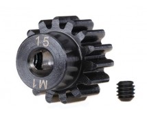 Gear, 15-T pinion (machined) (1.0 metric pitch) (fits 5mm sh, #TRX6487R