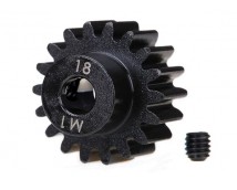 Gear, 18-T pinion (machined) (1.0 metric pitch) (fits 5mm sh, #TRX6491R