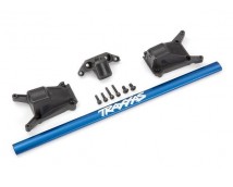 Chassis brace kit, blue (fits Rustler 4X4 and Slash 4X4 equipped with Low-CG chassis)