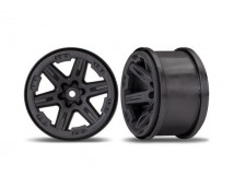 Wheels, Rustler 4X4 2.8 (black) (2)