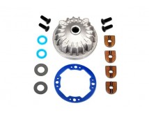 Housing, center differential (aluminum)/x-ring gaskets (2)/ ring gear gasket/ b, TRX6781