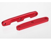 Bulkhead tie bars, front & rear, aluminum red-anodized), TRX6823R