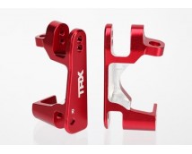 Caster blocks (c-hubs), 6061-Tleft & right (red-anodized), TRX6832R