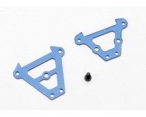 Bulkhead tie bars, front & rear (blue-anodized aluminum)/ 2., TRX7023