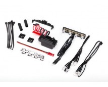 LED light kit, 1/16th Summit (power supply, chrome light bar, roof light harness