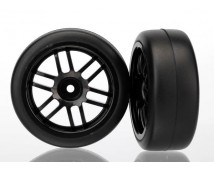Tires and wheels, assembled, glued (Rally wheels, black , 1., TRX7376