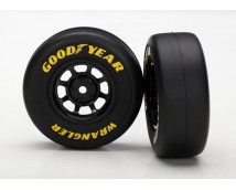 Tires And Wheels, Assembled, Glued (8-Spoke Wheels, Black, 1.9 Goodyear Wrangler Tires) (2)