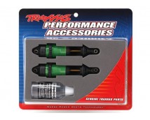 Shocks, GTR long green-anodized,PTFE-coated bodies with TiN shafts (fully assemb