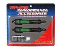 Shocks, GTR xx-long green-anodized, PTFEcoated bodies with TiN shafts (fully ass