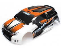 Body, Latrax 1/18 Rally, Orange (Painted)/ Decals, TRX7517