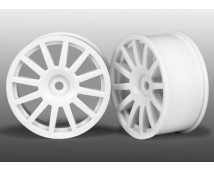 Wheels, 12-Spoke (White) (2) Wheels, 12-Sp, TRX7571