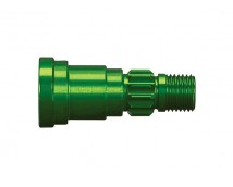 Stub axle, aluminum (green-anodized) (1) (use only with #775, TRX7753G