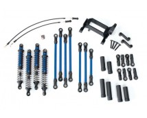 Long Arm Lift Kit, TRX-4, complete (includes blue powder coated links, blue-anod