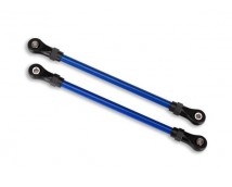 Suspension links, front lower, blue (2)  (5x104mm, powder coated steel) (assembl