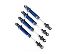 Shocks, GTS, aluminum (blue-anodized) (assembled without springs) (4) (for use w