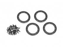 Beadlock rings, black (2.2) (aluminum)   (4)/ 2x10 CS (48)