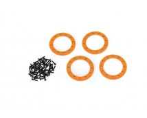 Beadlock rings, orange (1.9') (aluminum) (4)/ 2x10 CS (48)