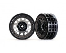 Wheels, Method 105 2.2 (black chrome, black chrome, beadlock) (beadlock rings so