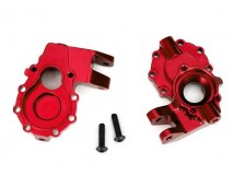 Portal housings, inner (front), 6061-T6 aluminum (red-anodized) (2)/ 3x12 BCS (2