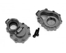 Portal housings, inner (rear), 6061-T6 aluminum (charcoal gray-anodized) (2)/ 2.