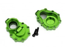 Portal housings, inner (rear), 6061-T6 aluminum (green-anodized) (2)/ 2.5x10 CS