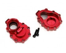 Portal housings, inner (rear), 6061-T6 aluminum (red-anodized) (2)/ 2.5x10 CS (2