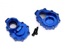 Portal housings, inner (rear), 6061-T6 aluminum (blue-anodized) (2)/ 2.5x10 CS (