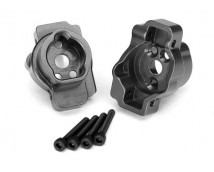 Portal drive axle mount, rear, 6061-T6 aluminum (charcoal gray-anodized) (left a