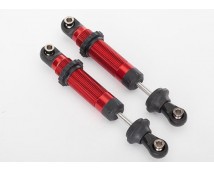 Shocks, GTS, aluminum (red-anodized) (assembled with spring, #TRX8260R