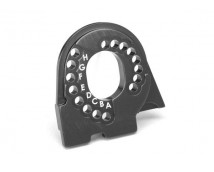 Motor mount plate, TRX-4, 6061-T6 alumininum (charcoal gray-anodized)