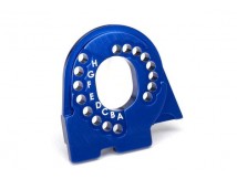 Motor mount plate, TRX-4, 6061-T6 alumininum (blue-anodized)