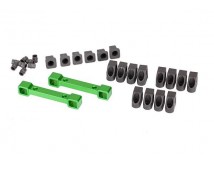 Mounts, suspension arms, aluminum (green-anodized) (front &, #TRX8334G