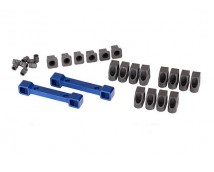 Mounts, suspension arms, aluminum (blue-anodized) (front & r, #TRX8334X