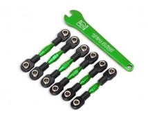 Turnbuckles, aluminum (green-anodized), camber links, 32mm (front) (2)/ camber l