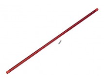 Driveshaft, center, aluminum / pin, red, #TRX8355R