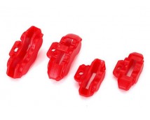 Brake calipers (red), front (2)/ rear (2), TRX8367