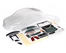 Body, Cadillac CTS-V (clear, requires painting)/ decal sheet (includes side mirr