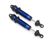 Shocks, GTR, 134mm, aluminum (blue-anodized) (fully assembled w/o springs) (fro