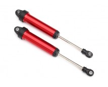 Shocks, GTR, 134mm, aluminum (red-anodized) (fully assembled w/o springs) (front