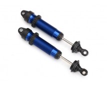 Shocks, GTR, 139mm, aluminum (blue-anodized) (fully assembled w/o springs) (rear