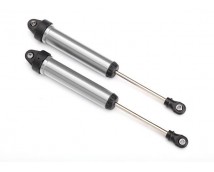 Shocks, GTR, 160mm, silver aluminum (fully assembled w/o springs) (rear, no thre